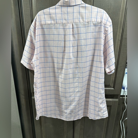 Arrow Men’s short sleeve, button up, pink and blue plaid, XL shir… - Picture 2 of 6
